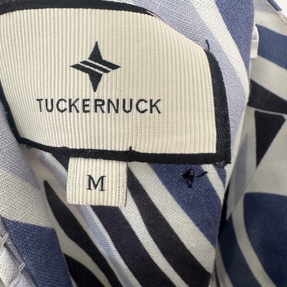 Tuckernuck Blue Palm Maxi Dress size M - Picture 3 of 5